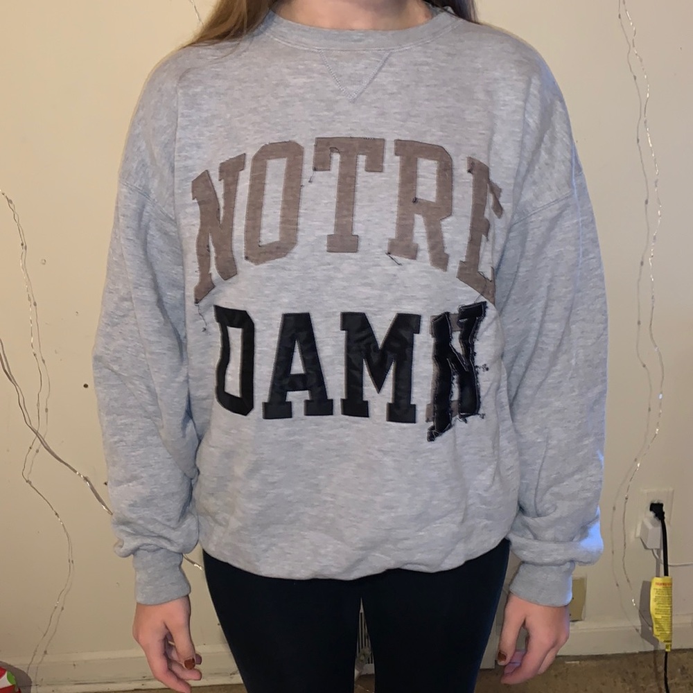 VINTAGE Norte dame “Norte DAMN”sweatshirt